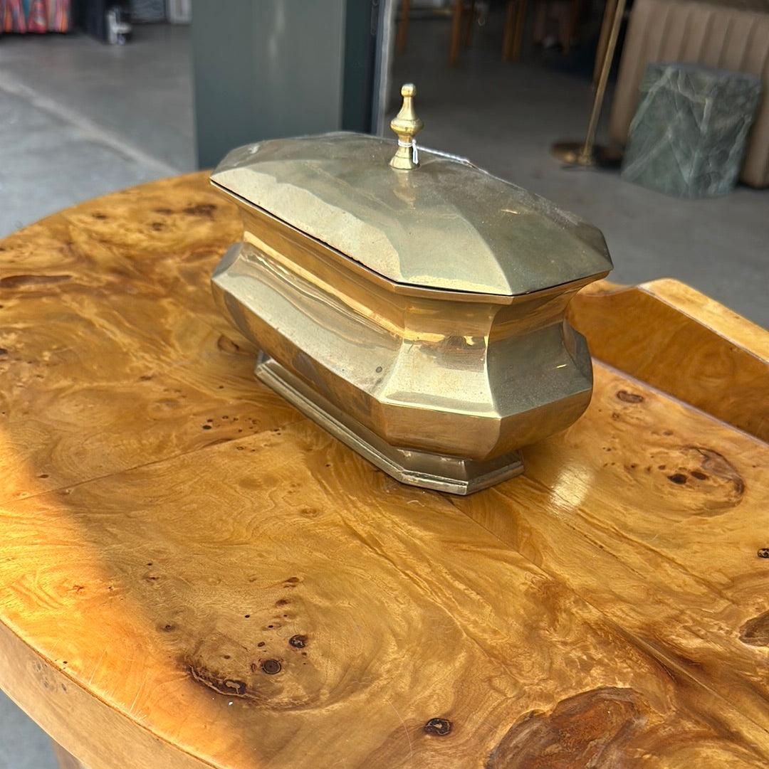 Brass dish with lid