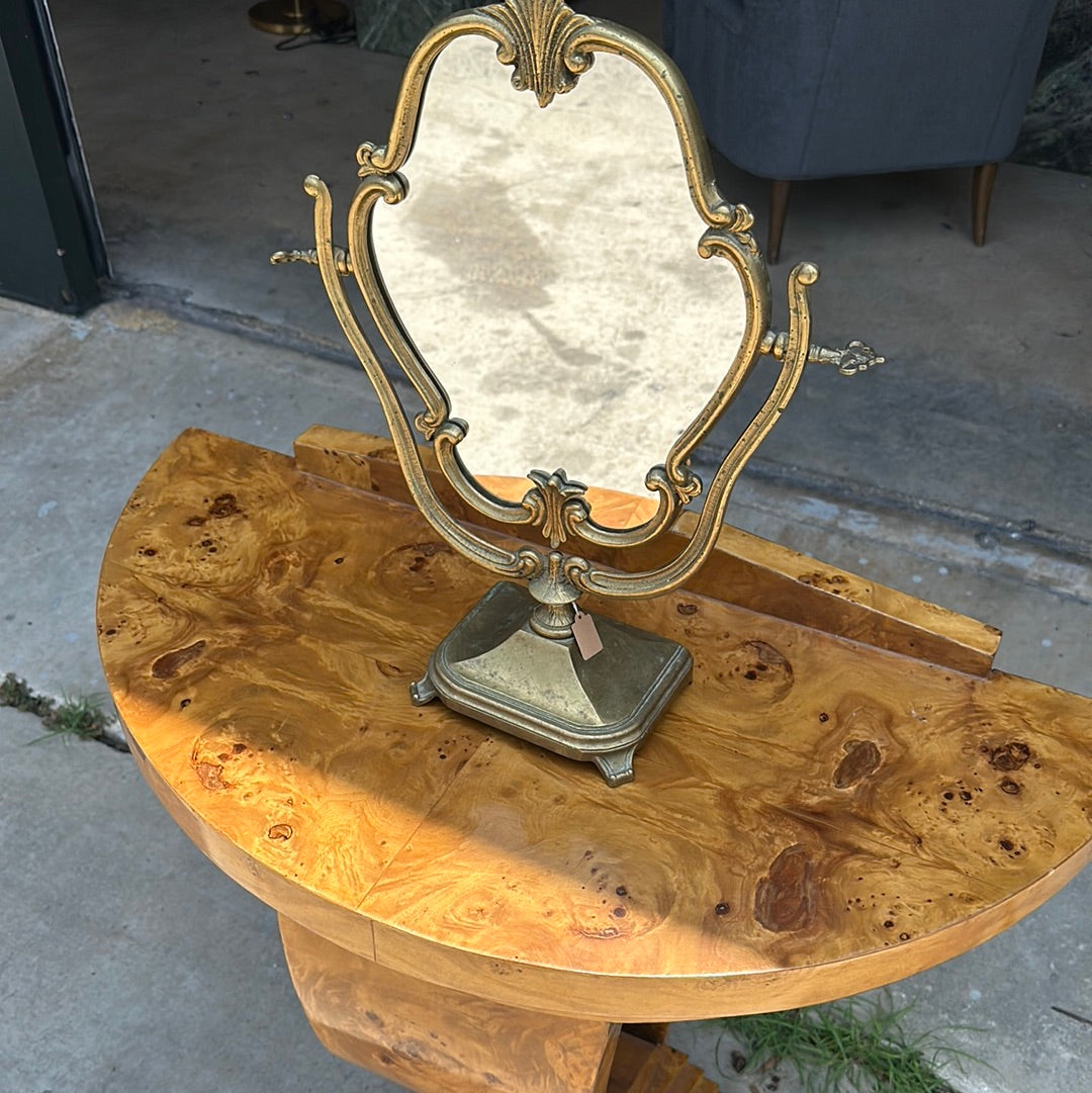 Vanity Brass Mirror